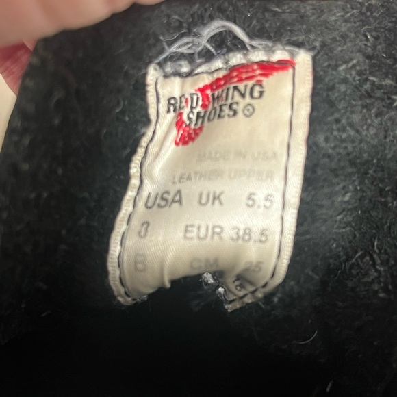 Red Wing Shoes Black Leather Women’s Boots - Picture 6 of 7